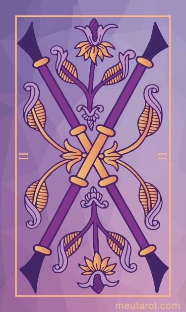 Due di Bastoni Invertita