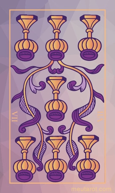 Sette di Coppe Rovesciato