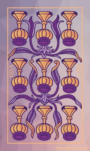 Nove di Coppe Invertita