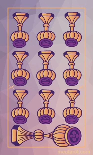 Dieci di Coppe Invertita