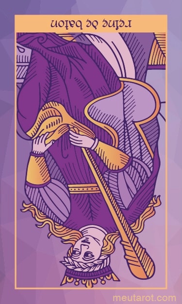 Regina di Bastoni Invertita