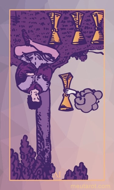 Quattro di Coppe Invertita