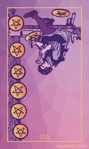 Acht der Münzen Umgekehrt