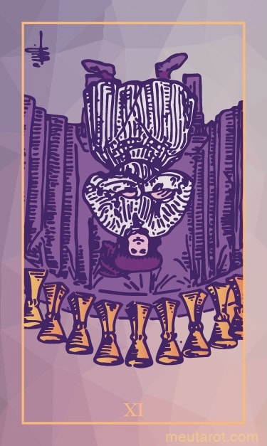 Nove di Coppe Invertita