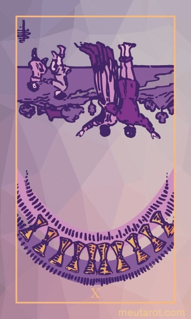 Dieci di Coppe Invertita